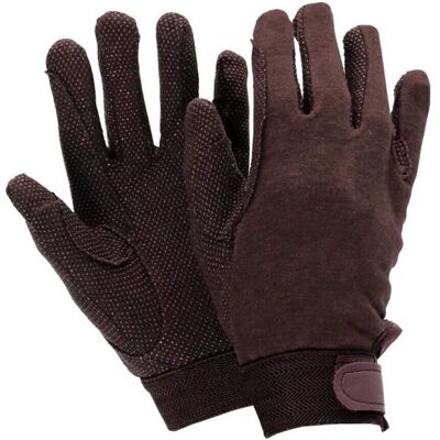 Dublin Adults Track Riding Gloves Brown Small - Riding Gloves Dublin Adults Track Riding Gloves Brown Small - Riding Gloves