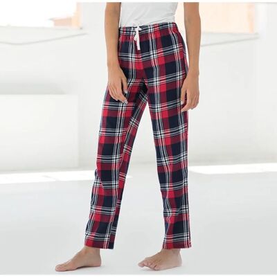 Skinni Fit - Tartan Lounge Pants - Red/Navy - XS - Pants Skinni Fit - Tartan Lounge Pants - Red/Navy - XS - Pants