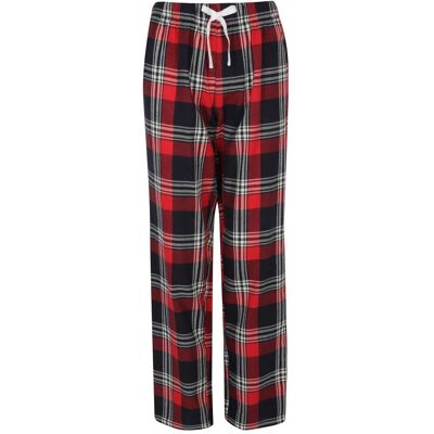 Skinnifit - Tartan Lounge Pants - Red/Navy - M - Pants Skinnifit - Tartan Lounge Pants - Red/Navy - M - Pants