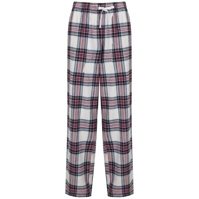 Skinni Fit - Tartan Lounge Pants - White - Tartan - Pants Skinni Fit - Tartan Lounge Pants - White - Tartan - Pants