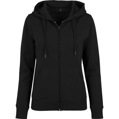Build Your Brand Womens Terry Zip Hoodie - Hoodie Build Your Brand Womens Terry Zip Hoodie - Hoodie