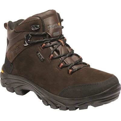 Regatta Great Outdoors Mens Burrell Leather Hiking Boots - Fawn Brown - Hiking Boots Regatta Great Outdoors Mens Burrell Leather Hiking Boots - Fawn Brown - Hiking Boots