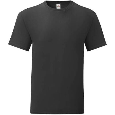 Fruit Of The Loom Black S Iconic T-Shirt - T-Shirt Fruit Of The Loom Black S Iconic T-Shirt - T-Shirt