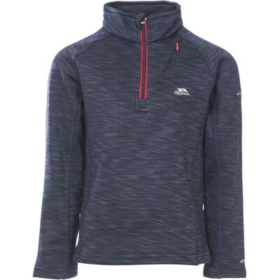 Trespass Edvin Fleece Top Navy Marl - Crianças 7/8 Anos - Fleece Trespass Edvin Fleece Top Navy Marl - Crianças 7/8 Anos - Fleece