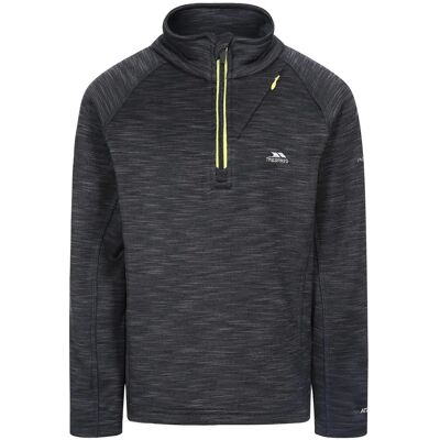 Trespass Edvin Fleece Top - Preto Mesclado - 3/4 Anos - Fleece Top Trespass Edvin Fleece Top - Preto Mesclado - 3/4 Anos - Fleece Top