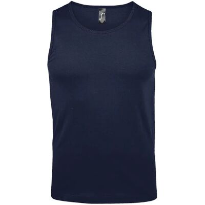 Sols Justin Navy Tank Top - Sleeveless Casual Wear Sols Justin Navy Tank Top - Sleeveless Casual Wear
