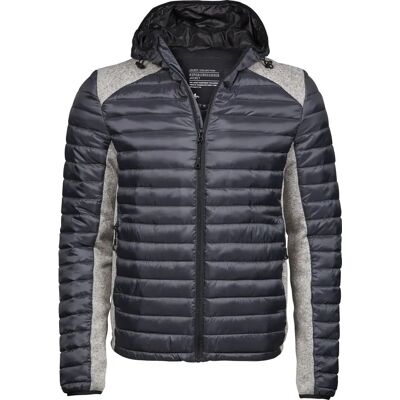 Tee Jays Mens Crossover Hooded Padded Outdoor Jacket - Jacket Tee Jays Mens Crossover Hooded Padded Outdoor Jacket - Jacket