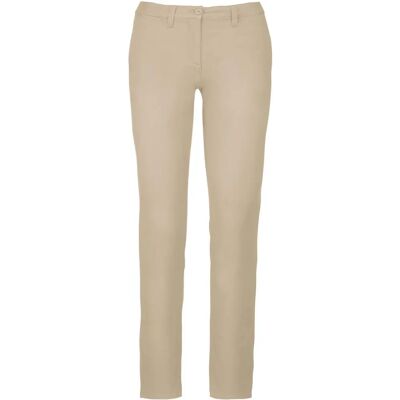 Kariban Womens Chino Trousers - Enzyme washed, modern style Kariban Womens Chino Trousers - Enzyme washed, modern style