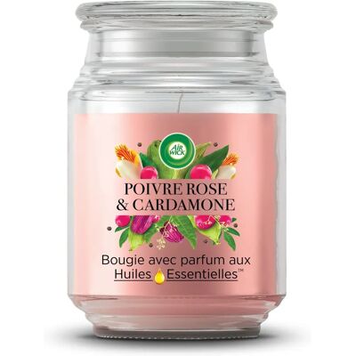 Air Wick - XL Candle Pink Pepper & Cardamom - Bougie - Publicité Air Wick - XL Candle Pink Pepper & Cardamom - Bougie - Publicité