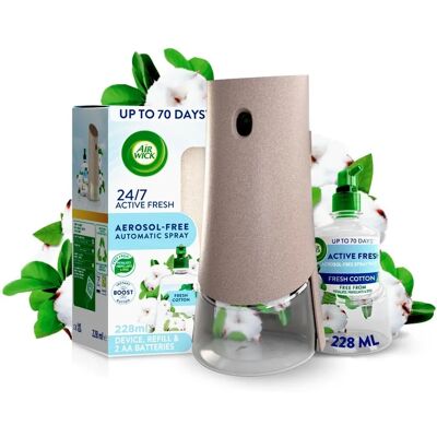Air Wick Fresh Cotton Aerosol-Free Automatic Air Freshener - air freshener Air Wick Fresh Cotton Aerosol-Free Automatic Air Freshener - air freshener