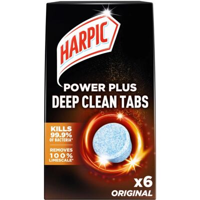 Harpic - Power Plus - Original Scent - 6-Pack - Toilet Tablet Harpic - Power Plus - Original Scent - 6-Pack - Toilet Tablet