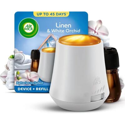 Air Wick - Linen & Petals Essential Mist Aroma Kit Air Wick - Linen & Petals Essential Mist Aroma Kit