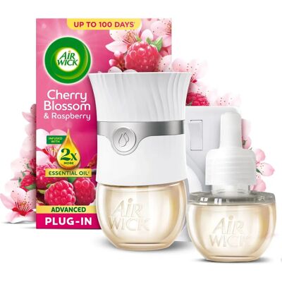 Air Wick Cherry Blossom & Raspberry Plug-In Kit 19ml Air Wick Cherry Blossom & Raspberry Plug-In Kit 19ml