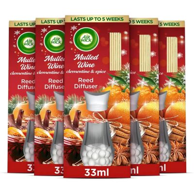 Air Wick - Reed Diffuser - Mulled Wine - 30ml - Diffuser Air Wick - Reed Diffuser - Mulled Wine - 30ml - Diffuser