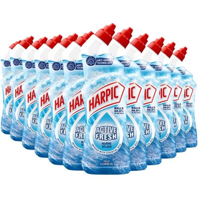Harpic - Marine Splash - Pack of 12 - Toilet Cleaner Gel Harpic - Marine Splash - Pack of 12 - Toilet Cleaner Gel