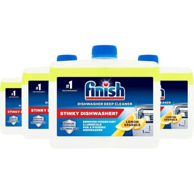 Finish Dishwasher Cleaner - Lemon - Pack of 4 - 250ml Finish Dishwasher Cleaner - Lemon - Pack of 4 - 250ml
