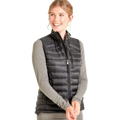 Gilet en duvet pour femmes TOG24 Drax Noir - Taille 8 UK - Publicité Gilet en duvet pour femmes TOG24 Drax Noir - Taille 8 UK - Publicité