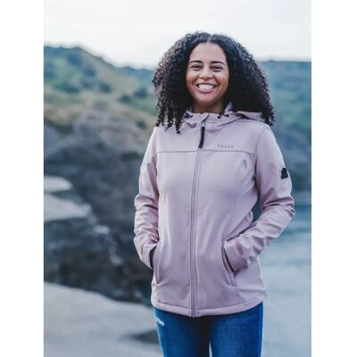 Tog24 Keld Womens Softshell Hoodie Dusky Pink - Water-resistant - Softshell Hoodie Tog24 Keld Womens Softshell Hoodie Dusky Pink - Water-resistant - Softshell Hoodie