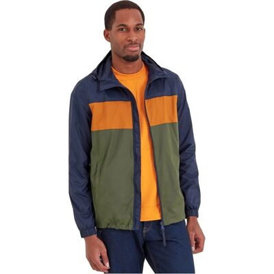 TOG24 Craven Waterproof Jacket - Khaki, Navy, Dark Orange - Mens Large TOG24 Craven Waterproof Jacket - Khaki, Navy, Dark Orange - Mens Large