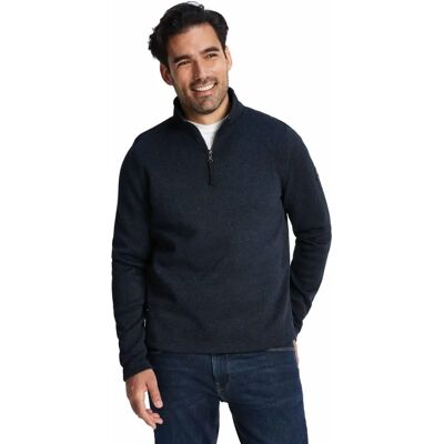 Tog24 Pearson Herren Strickoptik Fleece mit Viertelreißverschluss - Blau - Größe Medium Tog24 Pearson Herren Strickoptik Fleece mit Viertelreißverschluss - Blau - Größe Medium