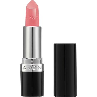 Pomadka Ultra Satin Creamy Twinkle Pink od Avon - z kremową teksturą i różowym połyskiem, witaminą E, olejem z awokado, sezamowym olejem Pomadka Ultra Satin Creamy Twinkle Pink od Avon - z kremową teksturą i różowym połyskiem, witaminą E, olejem z awokado, sezamowym olejem