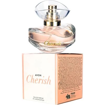 Avon Cherish 50ml Eau de Parfum - Parfum Fleuri Joyeux - Publicité Avon Cherish 50ml Eau de Parfum - Parfum Fleuri Joyeux - Publicité