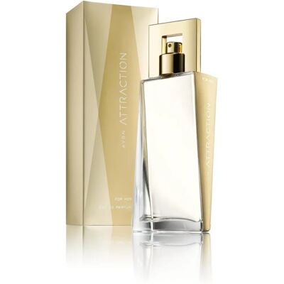 Avon Brändi Attraction naiset Eau de Parfum - Puuhedelmä 50/10ml Avon Brändi Attraction naiset Eau de Parfum - Puuhedelmä 50/10ml