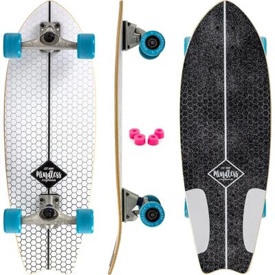 Longboard Surf Skate Fish Tail Kompletny Mindless Ms1500 - Biały, 29.5" Longboard Surf Skate Fish Tail Kompletny Mindless Ms1500 - Biały, 29.5"