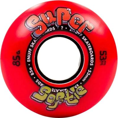 Ruedas Enuff Skateboards Softie Rojo 53mm - Ruedas de Patines Ruedas Enuff Skateboards Softie Rojo 53mm - Ruedas de Patines