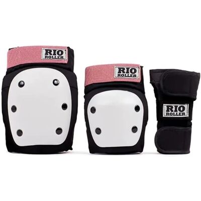 Ensemble de protection Triple Pad Rio Roller - Genoux, coudes, poignets - Publicité Ensemble de protection Triple Pad Rio Roller - Genoux, coudes, poignets - Publicité