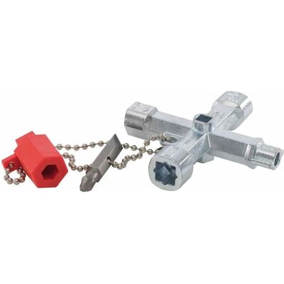 RS PRO Zink Kreuzschlüssel - 12-polig, 65x65 mm RS PRO Zink Kreuzschlüssel - 12-polig, 65x65 mm