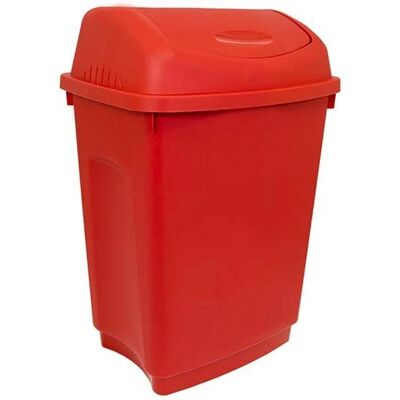 RS PRO Roter Kunststoff-Mülleimer 50L - Abfalleimer RS PRO Roter Kunststoff-Mülleimer 50L - Abfalleimer