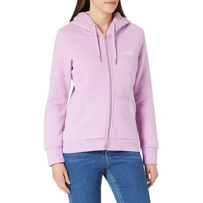 Superdry Purple Classic Hoodie - Orange Label Hooded Jacket Superdry Purple Classic Hoodie - Orange Label Hooded Jacket