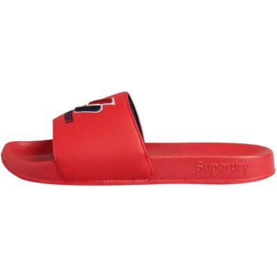 Superdry Chaussures de piscine pour femme - Rouge - Claquettes - Publicité Superdry Chaussures de piscine pour femme - Rouge - Claquettes - Publicité