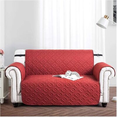 Imperial Rooms - 2-Seater - Burgundy Beige - Waterproof - Sofa Cover Imperial Rooms - 2-Seater - Burgundy Beige - Waterproof - Sofa Cover
