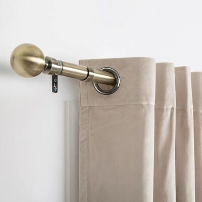 Oxford Homeware - Plain Ball - Antique Brass - Curtain Pole Oxford Homeware - Plain Ball - Antique Brass - Curtain Pole