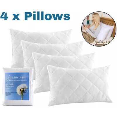Imperial Rooms - Quilted Pillows 4-Pack - Soft - Pillow Imperial Rooms - Quilted Pillows 4-Pack - Soft - Pillow