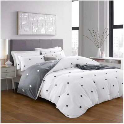 SUPREME BEDDING LTD - Double Duvet Quilt Cover - White SUPREME BEDDING LTD - Double Duvet Quilt Cover - White