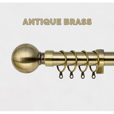 Imperial - Rooms - Antique Brass - 70-120 cm - Curtain Pole Imperial - Rooms - Antique Brass - 70-120 cm - Curtain Pole