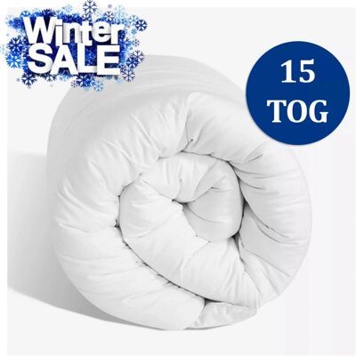 Imperial Rooms King Thick Hollowfiber Duvet - 15 Tog Winter Warm Bedding Imperial Rooms King Thick Hollowfiber Duvet - 15 Tog Winter Warm Bedding