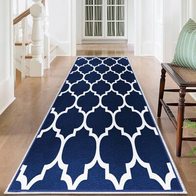 Imperial Rooms - Ava Navy - 80 x 150 cm - Runner Rug Imperial Rooms - Ava Navy - 80 x 150 cm - Runner Rug