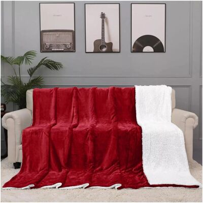 Imperial Rooms - Sherpa Blanket - Super King - Red - Blanket Imperial Rooms - Sherpa Blanket - Super King - Red - Blanket