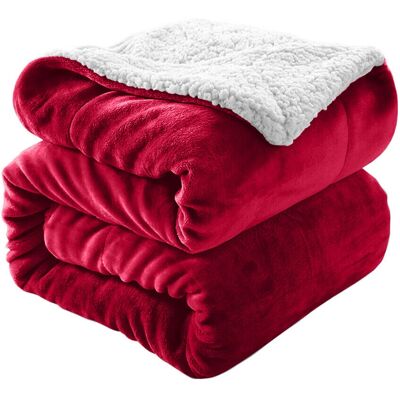Imperial Rooms - Sherpa Blanket Burgundy 230x270 cm Imperial Rooms - Sherpa Blanket Burgundy 230x270 cm