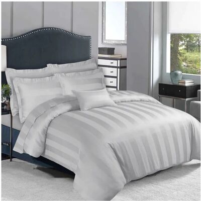 Moonlight Bedding - Duvet Cover - Silver - Super King - Duvet Cover Moonlight Bedding - Duvet Cover - Silver - Super King - Duvet Cover
