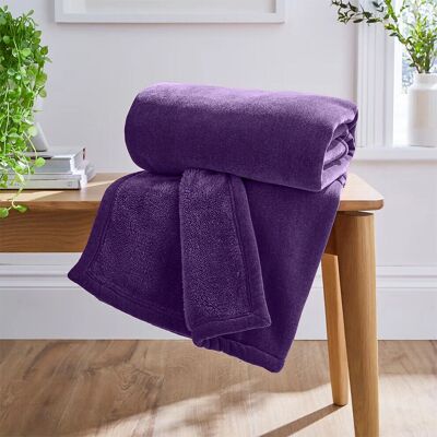 Imperial Rooms - Faux Fur Blanket - Purple - Single - Blanket Imperial Rooms - Faux Fur Blanket - Purple - Single - Blanket