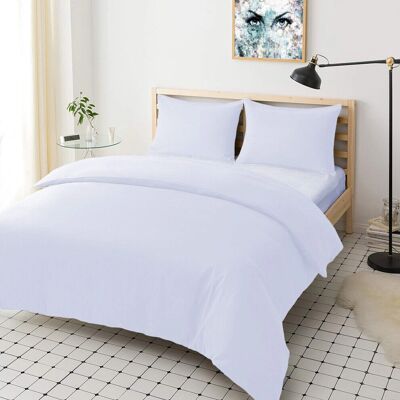 Imperial Rooms White Double Duvet Cover Set - Bedding Imperial Rooms White Double Duvet Cover Set - Bedding