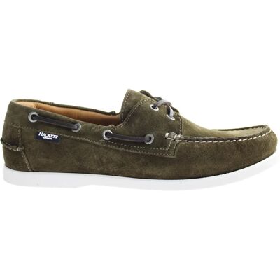 Hackett Guernsey Slip-On Green Suede Leather Shoes - Shoe Hackett Guernsey Slip-On Green Suede Leather Shoes - Shoe