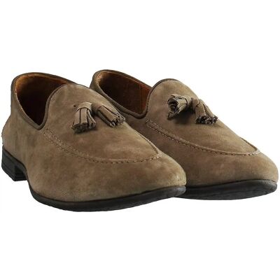 Hackett Tassel Roll Slip-On Brown Suede Leather - Shoes Hackett Tassel Roll Slip-On Brown Suede Leather - Shoes
