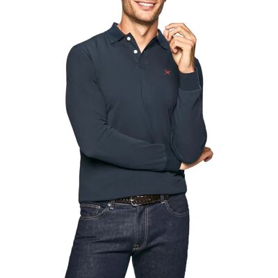 Hackett Polo Slim Fit Logo (HM550887) - marine Hackett Polo Slim Fit Logo (HM550887) - marine