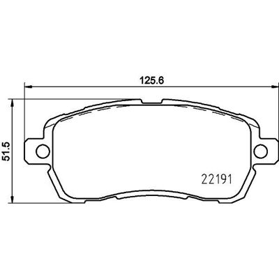 Don - PCP2146 - 125,6x51,5x17,6 mm - Brake pad set Don - PCP2146 - 125,6x51,5x17,6 mm - Brake pad set